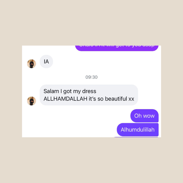 Customer review screenshot